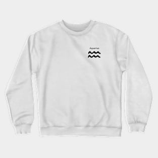 Aquarius zodiac sign merchandise Crewneck Sweatshirt